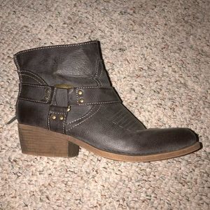 Slate Gray Ankle Boots